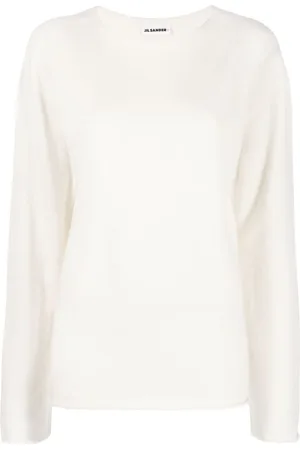 Jil Sander Kashmirtrøje med rund hals