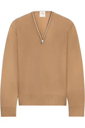 Courrèges Sweater i uld med lynlåsdetalje