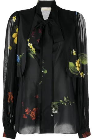 Elie saab Skjorte med blomstertryk