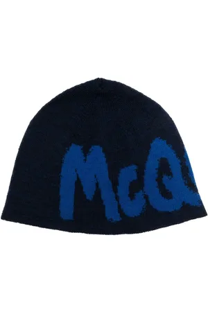 Alexander McQueen Intarsiastrikket hue med logo