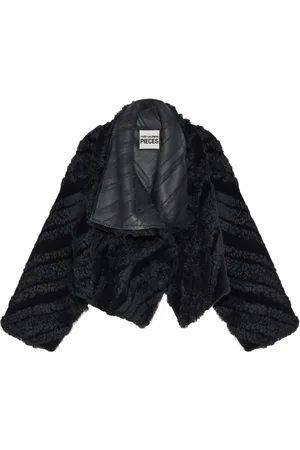 YVES SALOMON Cropped jakke med draperinger