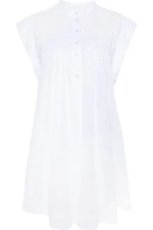 Marant Etoile Lua Pintuck-mellemlang kjole
