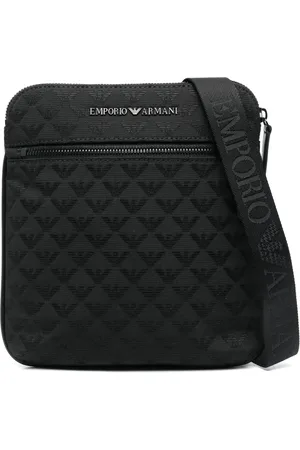 Emporio Armani Messenger-taske med logo-jacquard