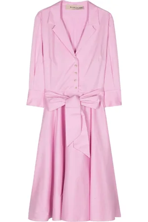 BLANCA Allamanda midi-kjole i poplin