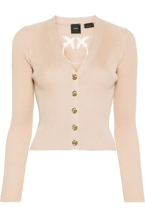 Pinko Love Birds cardigan med kontrastlogo