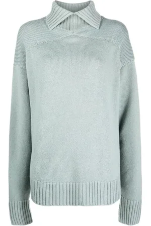 Jil Sander Oversize trøje med rullekrave