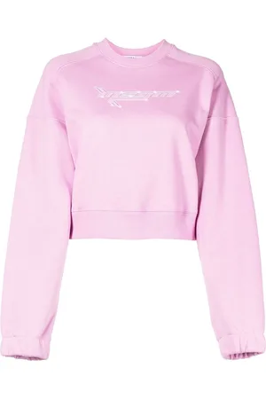 Msgm Sweatshirt med rund hals og logotryk