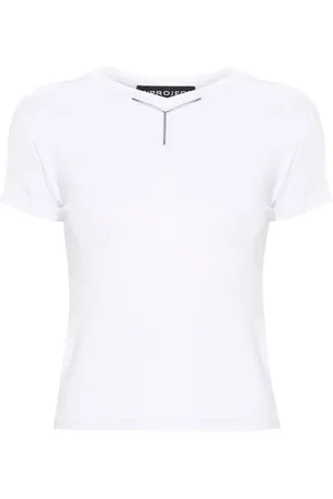 Y / PROJECT T-shirt med logo-applikation