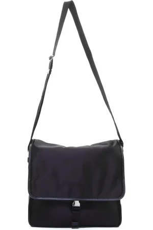 Prada Skuldertaske med logo-applikation
