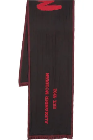 Alexander McQueen Graffiti tørklæde