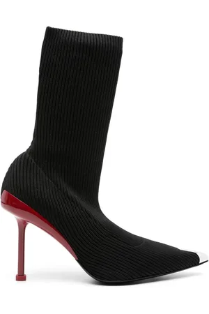 Alexander McQueen Slash Knit 90mm ankelstøvler