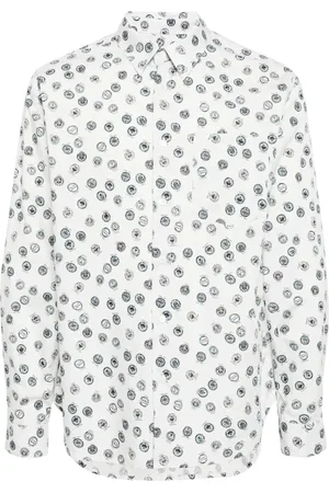 Maison Kitsuné Skjorte med grafisk tryk