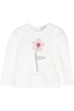 MONNALISA Flower Pie De Poul T-shirt