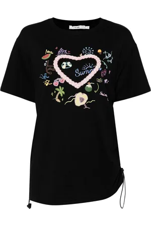 B+AB T-shirt med grafisk tryk