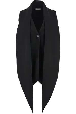 Salvatore Ferragamo Vest med V-hals og skærf-detalje