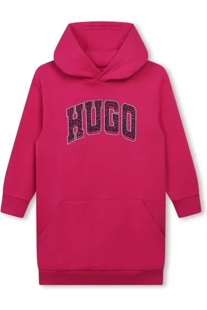 HUGO BOSS Kjole med hætte og logotryk