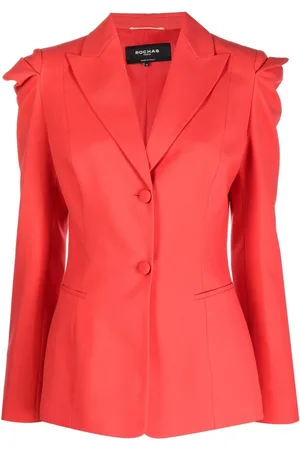 Rochas Enkeltradet blazer med faconsyet talje