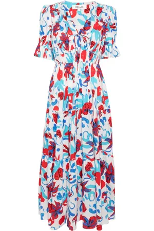 Diane von Furstenberg Mellemlang Avery kjole