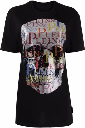 Philipp Plein Kortærmet T-shirt med dødningehoved