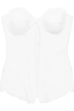 GIUSEPPE DI MORABITO Bustier-top med blomstret blonde