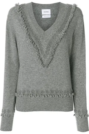 Barrie Romantic Timeless-pullover i kashmir med V-hals