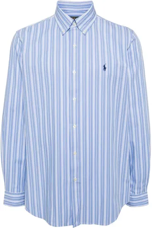 Ralph Lauren Langærmet stribet skjorte