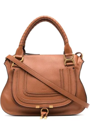 Chloé Marcie tote i grynet læder