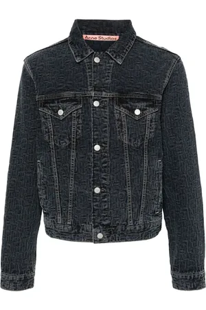 Acne Studios Denimjakke med præget logo