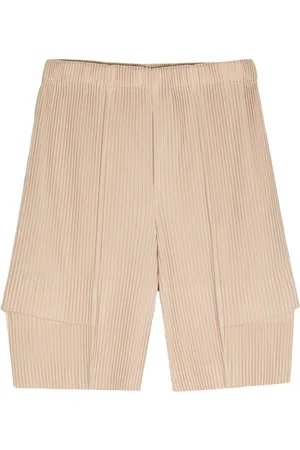 Issey Miyake Cargoshorts med plisseret effekt