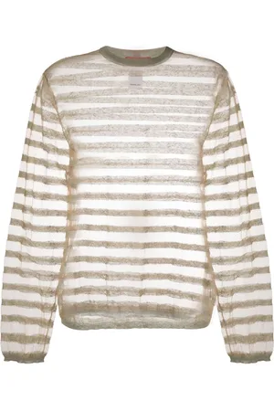 ECKHAUS LATTA Semi-gennemsigtig sweater med lange ærmer