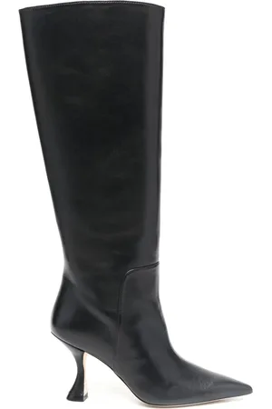Stuart Weitzman 96mm læderstøvler med spids snude
