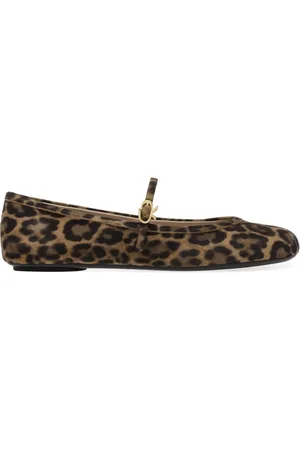 Gianvito Rossi Carla ballerinaer med leopardtryk