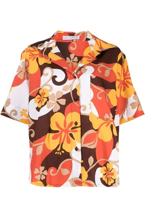 FAITHFULL THE BRAND Hula skjorte med blomstertryk