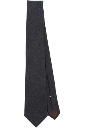 CANALI Silkeslips i mønstret jacquard