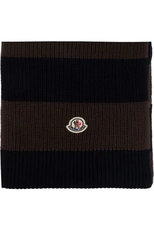 Moncler Stribet tørklæde i strik