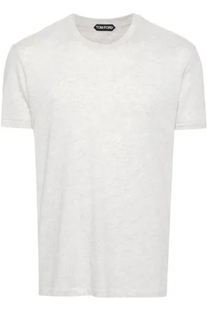 Tom Ford Meleret T-shirt med broderet logo