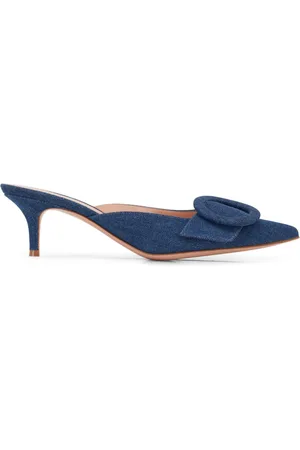 Gianvito Rossi Portofino 55mm mules i denim