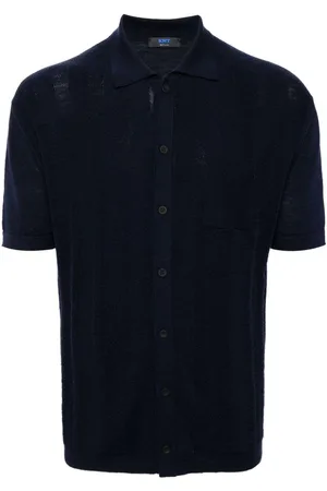 Kiton Shirt med polokrave og knapper