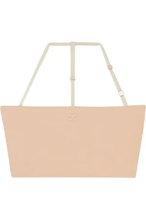 Courrèges 2nd-Skin bhtop med broderet logo
