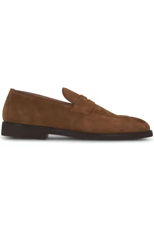 Brunello Cucinelli Ruskinds-loafers med penny-slot-detalje