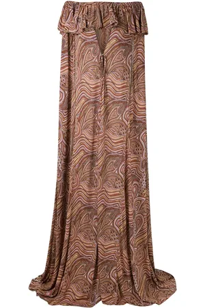AMIR SLAMA Kappekjole med off-the-shoulder-snit
