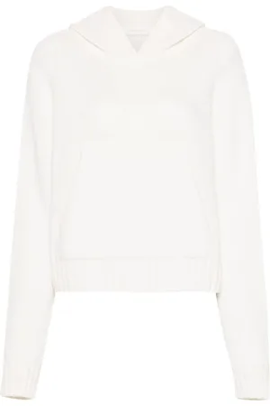 Palm Angels Strikket hættetrøje med buet logo