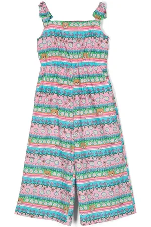 Moschino ærmeløs jumpsuit med grafisk tryk
