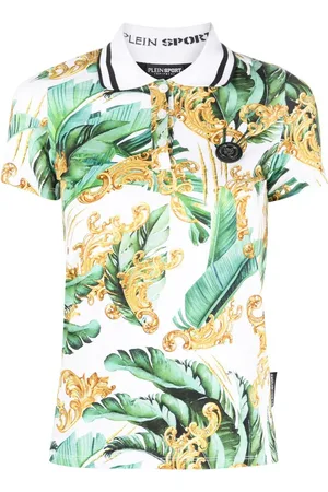 Philipp Plein Polo med blomstertryk