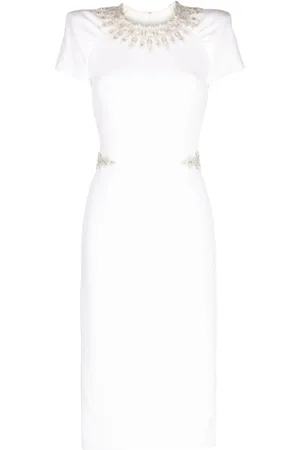 Jenny Packham Mellemlang Ines kjole med perler
