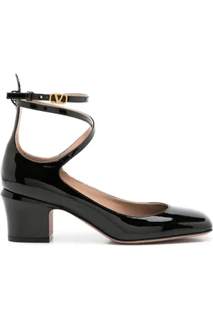 VALENTINO GARAVANI 60 mm Tan-Go pumps i lakeret læder