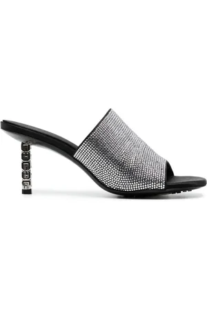 Givenchy G Cube 70mm mules med rhinsten-udsmykning