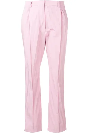 VALENTINO GARAVANI Cropped bukser med plisseringer