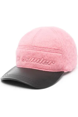 Jil Sander Børstet baseballkasket med broderet logo