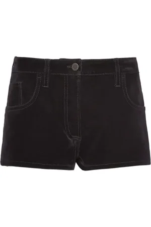 Prada Denimshorts med logoplade